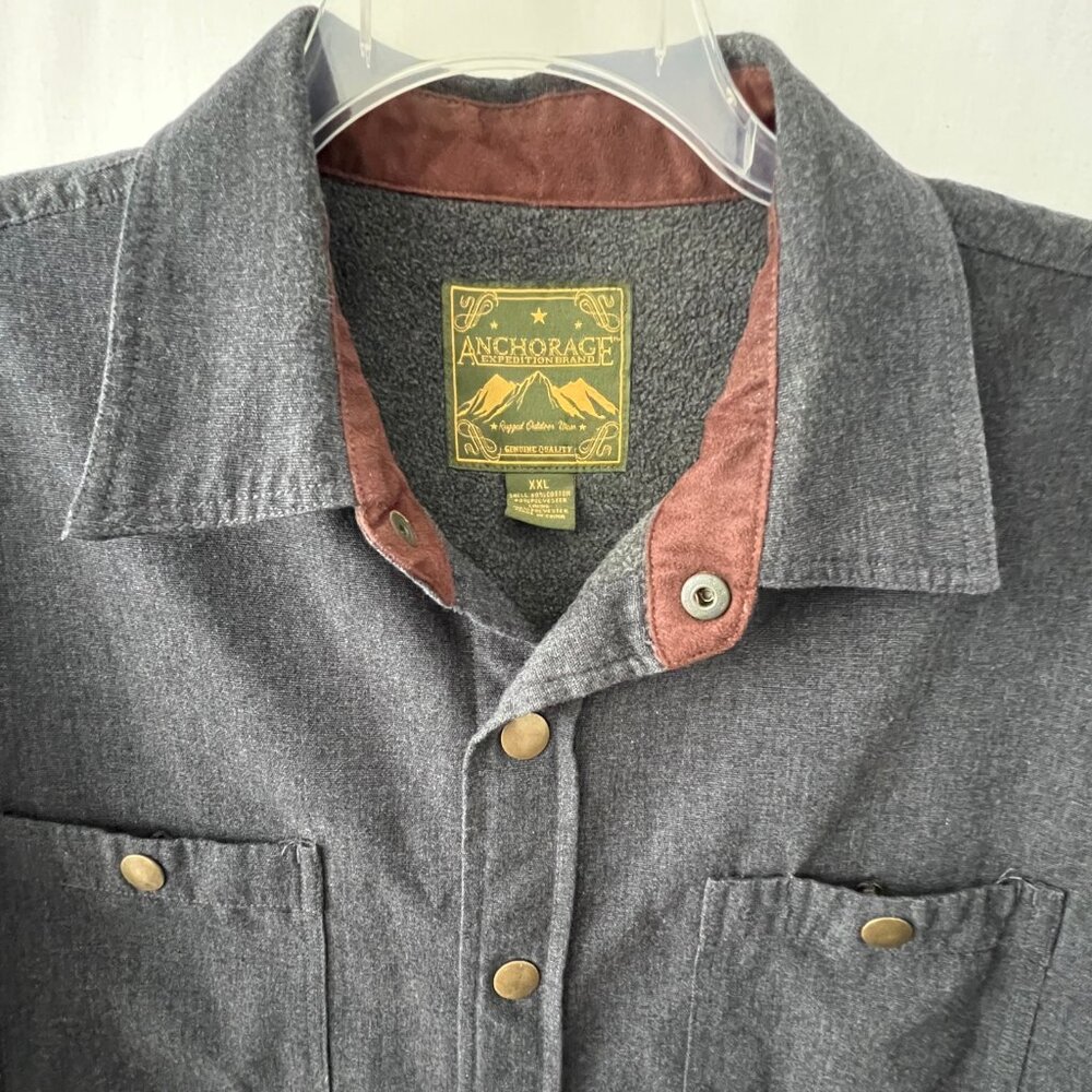 Anchorage Expedition Shacket or Shirt, Long Sleeve, Fleece Lined, XXL, EC!